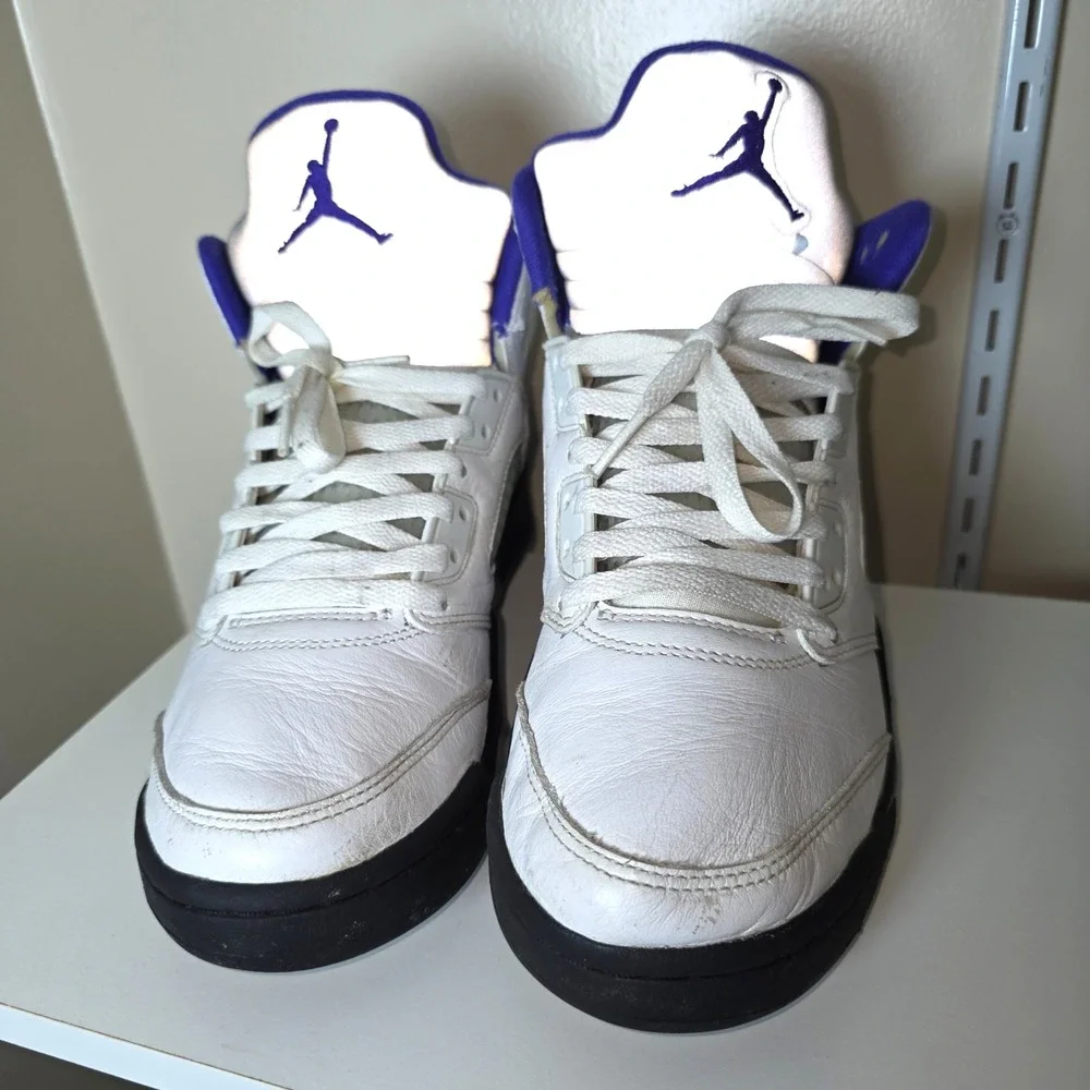Nike Air Jordan 5 Retro‎ Dark Concord White Purple DD0587-141 Men's 7.5